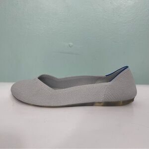 Rothy’s Ballet Flat Round Toe Women’s Size 7 Gray Silver Blue Slip On